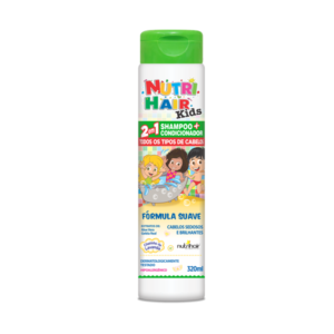 Shampoo + Condicionador 2 em 1 da Nutri Hair Kids 320ml